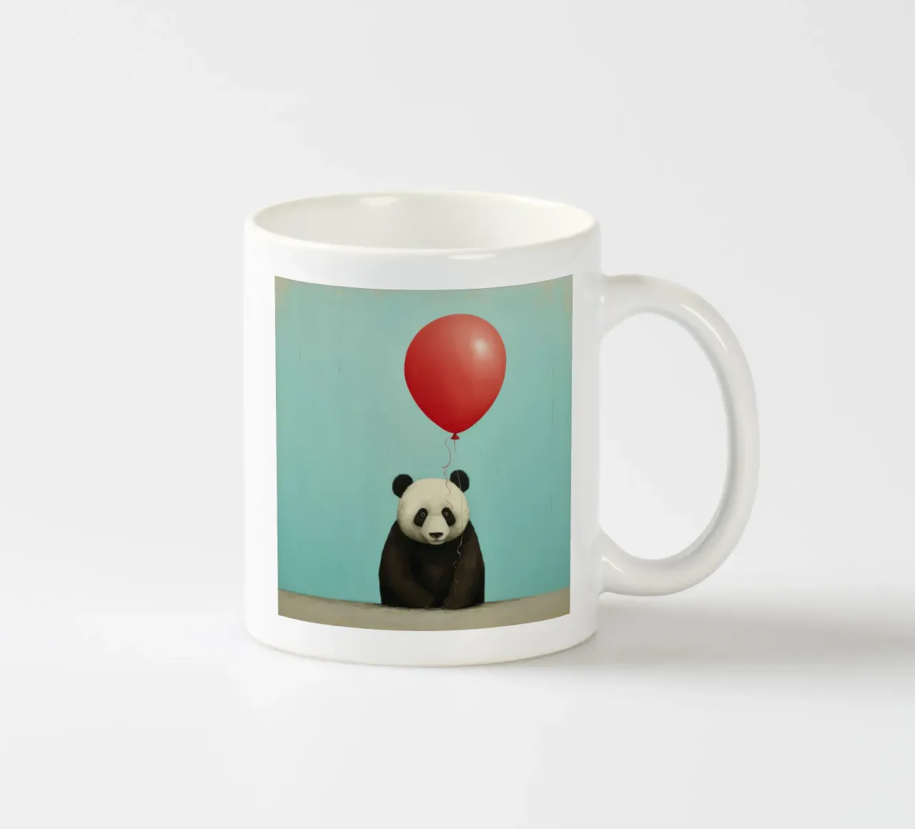 Orso panda minimale 3 tazza in ceramica da Minimal Animal Art