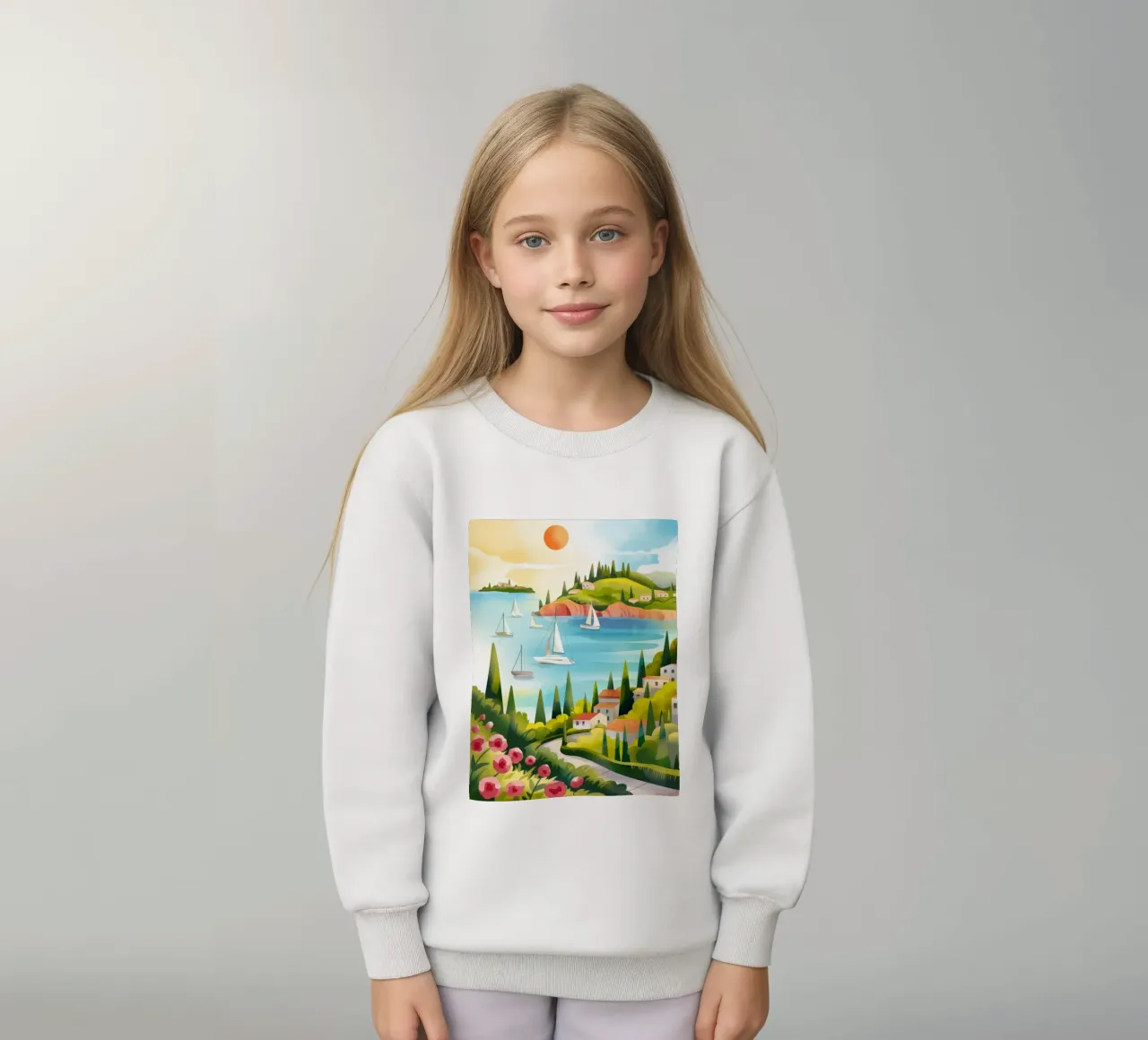 Serenità a vela felpa bambino da Artie Shifa