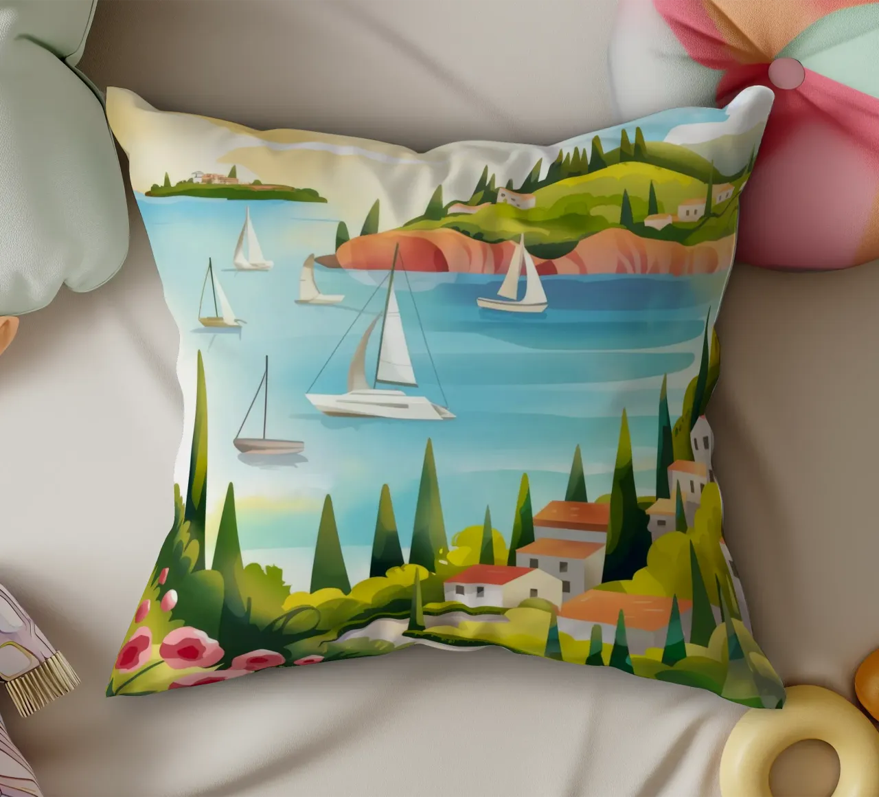 Serenità a vela cuscino da Artie Shifa