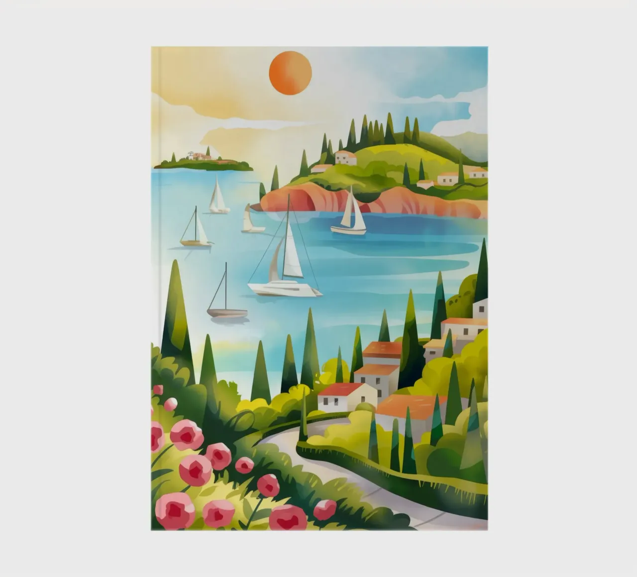 Sailing Serenity notebook by Artie Shifa