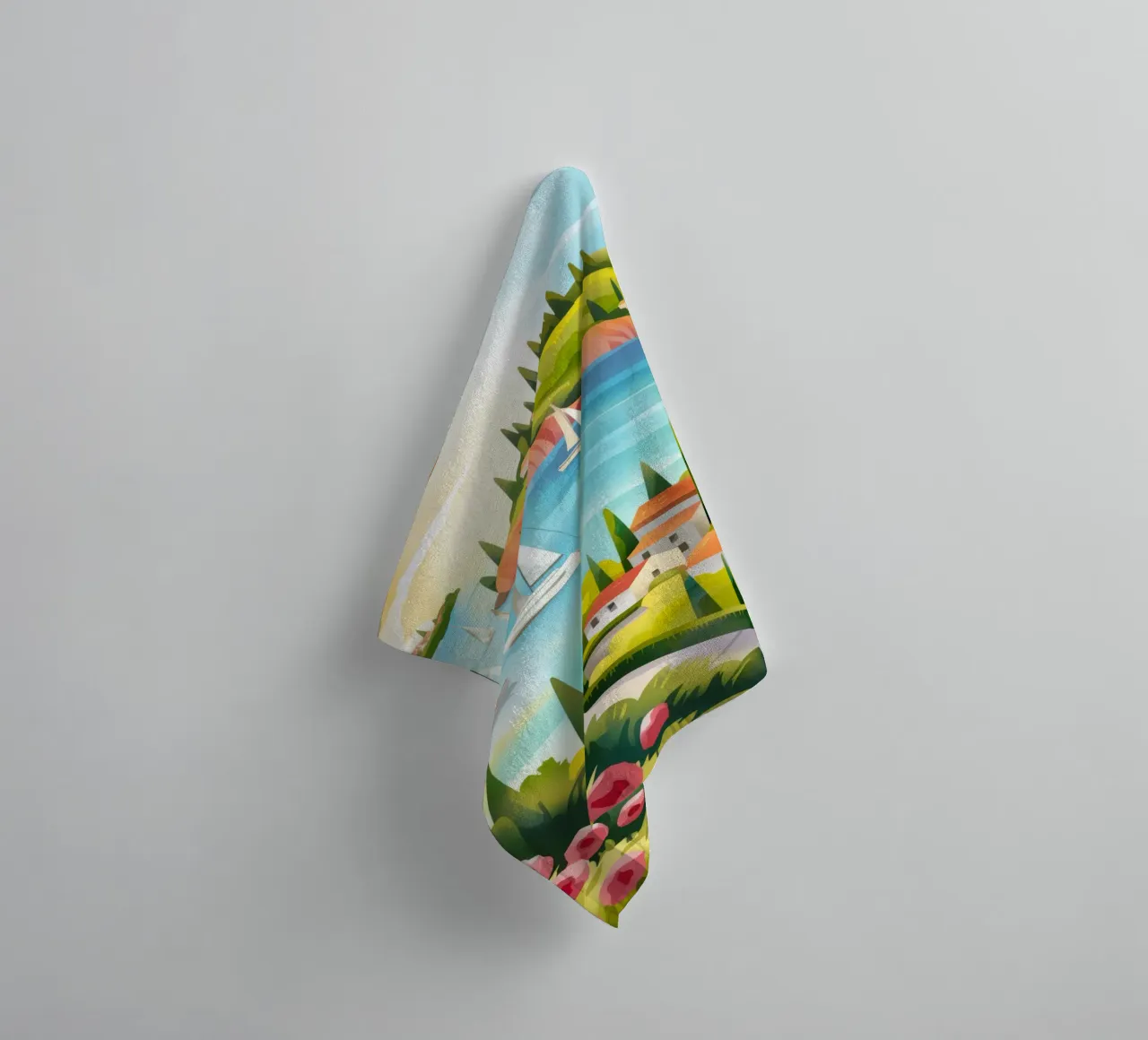 Sailing Serenity towel by Artie Shifa