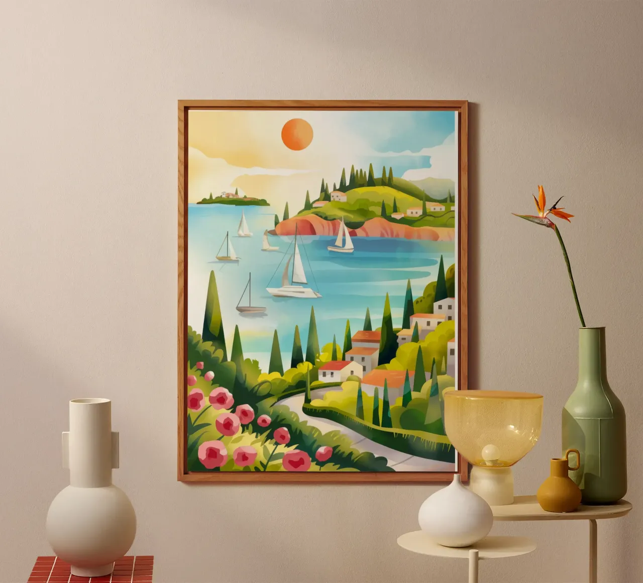 Serenità a vela alluminio dibond da Artie Shifa