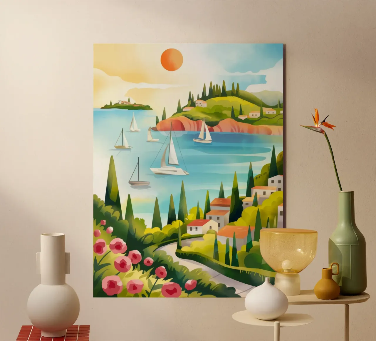 Serenità a vela alluminio dibond da Artie Shifa