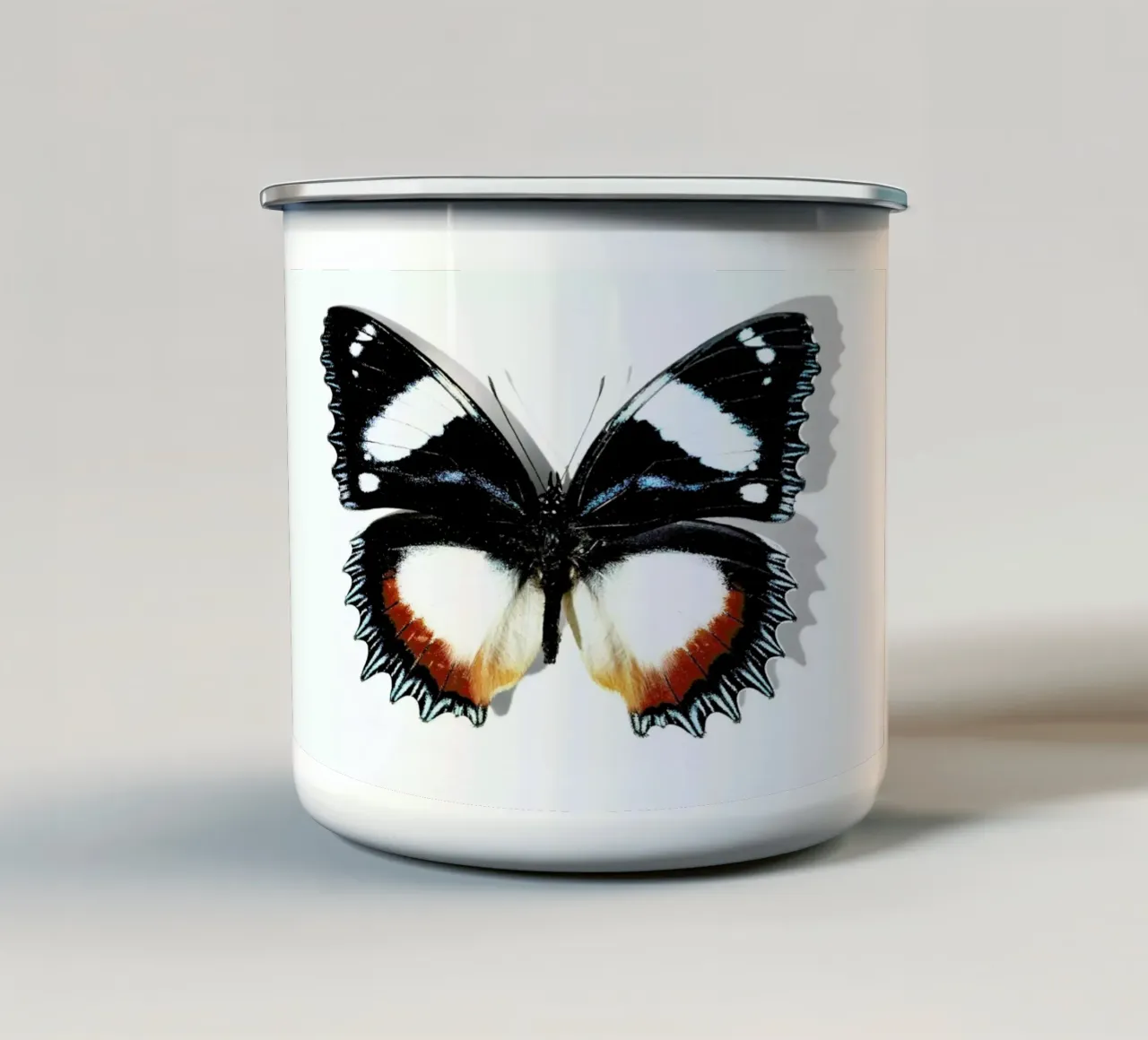 Butterflies 13 tazza in smalto da Günther Egger