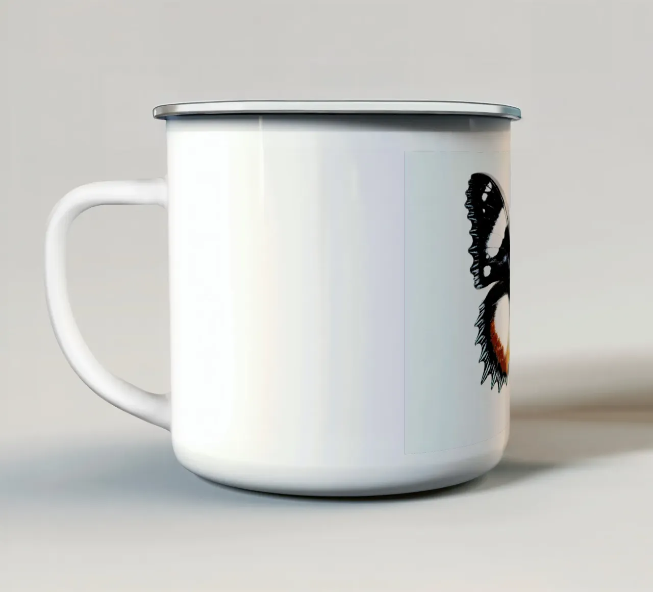 Butterflies 13 tazza in smalto da Günther Egger