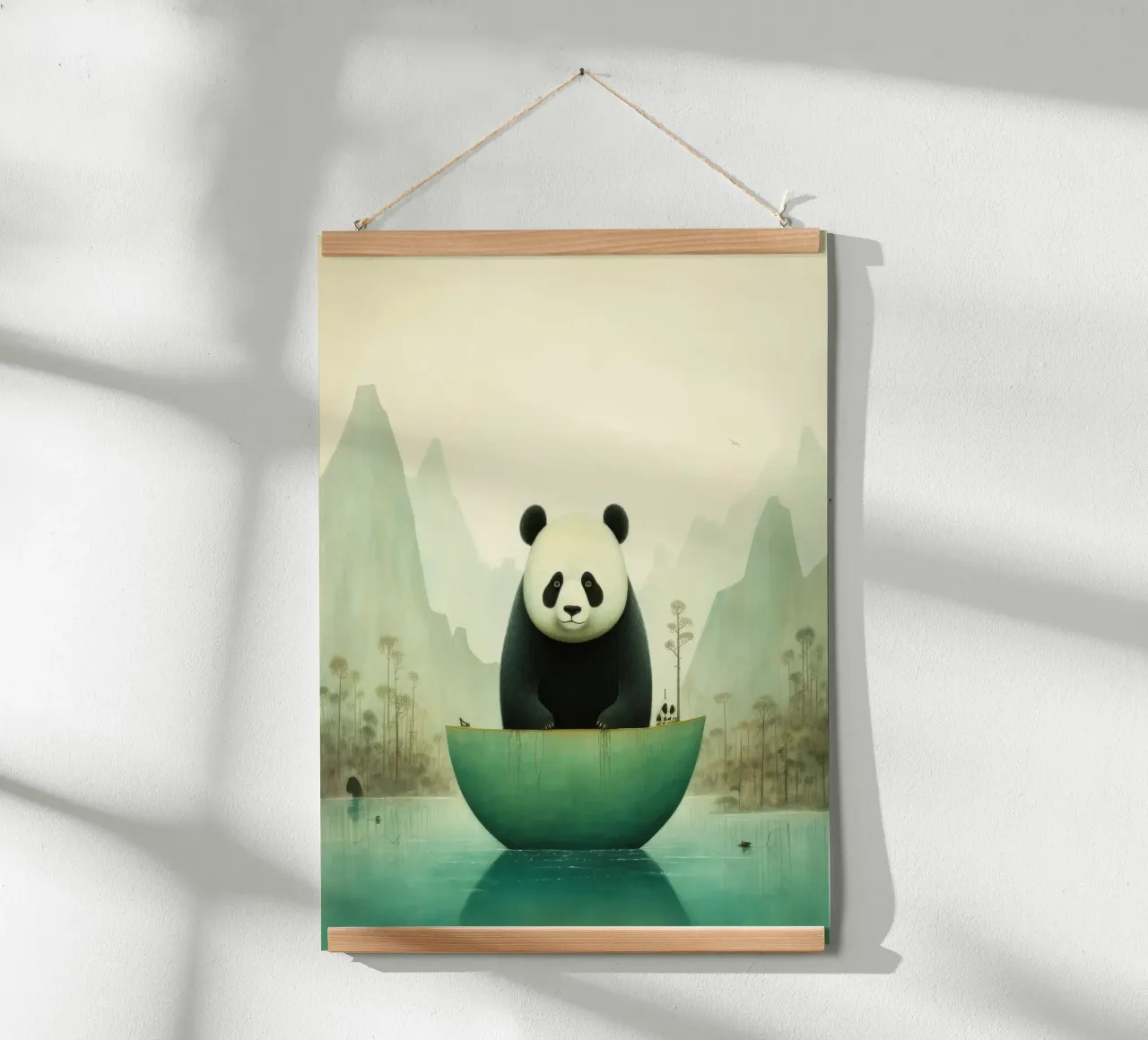 Ours Panda Minimal 4 poster de Minimal Animal Art