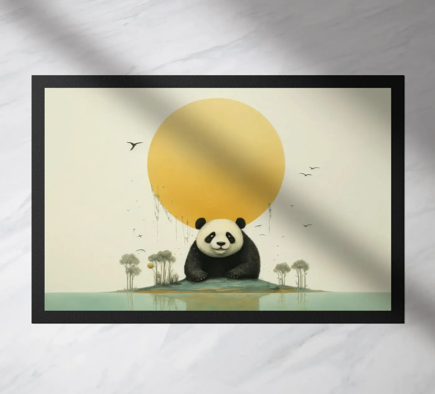 Minimo Orso Panda zerbino da Minimal Animal Art