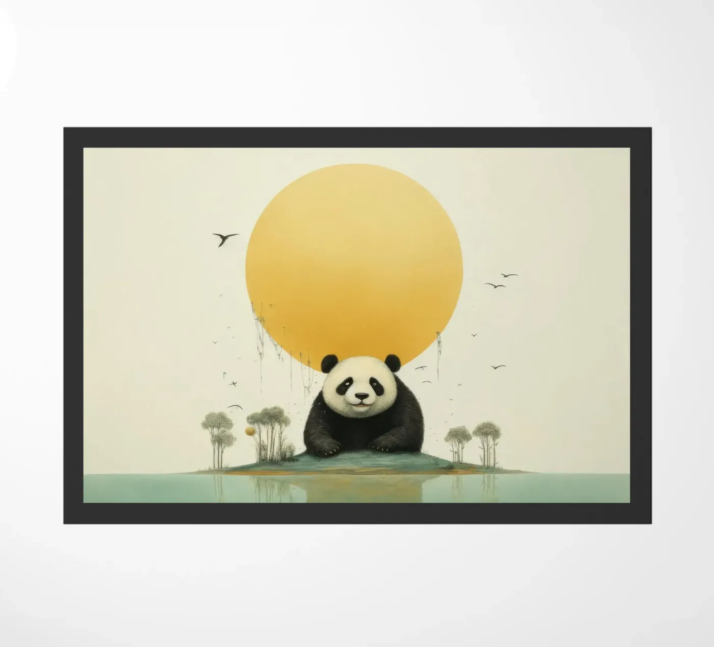 Minimo Orso Panda zerbino da Minimal Animal Art