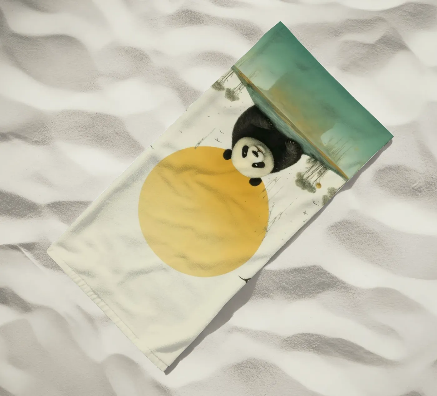 Minimal Panda Bear telo mare da Minimal Animal Art