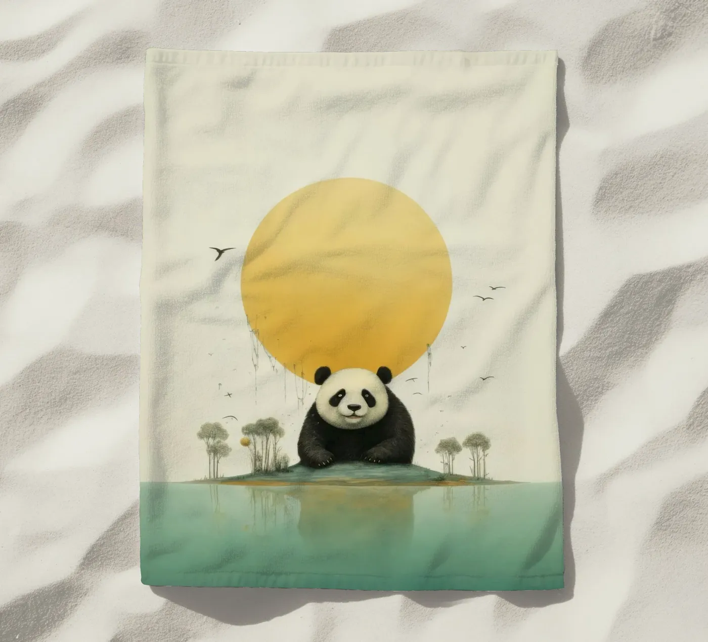 Minimal Panda Bear telo mare da Minimal Animal Art