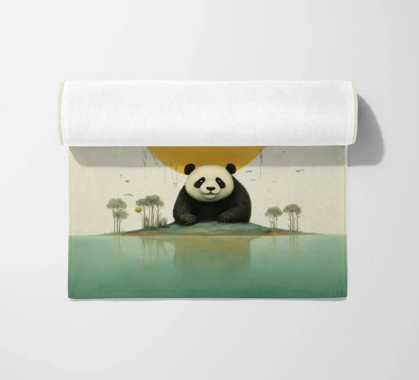 Minimal Panda Bear telo mare da Minimal Animal Art