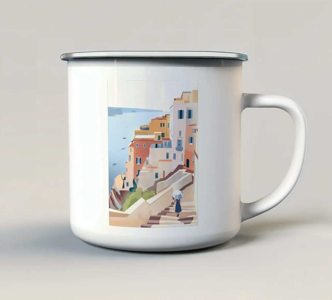 Passi di mare tazza in smalto da Artie Shifa