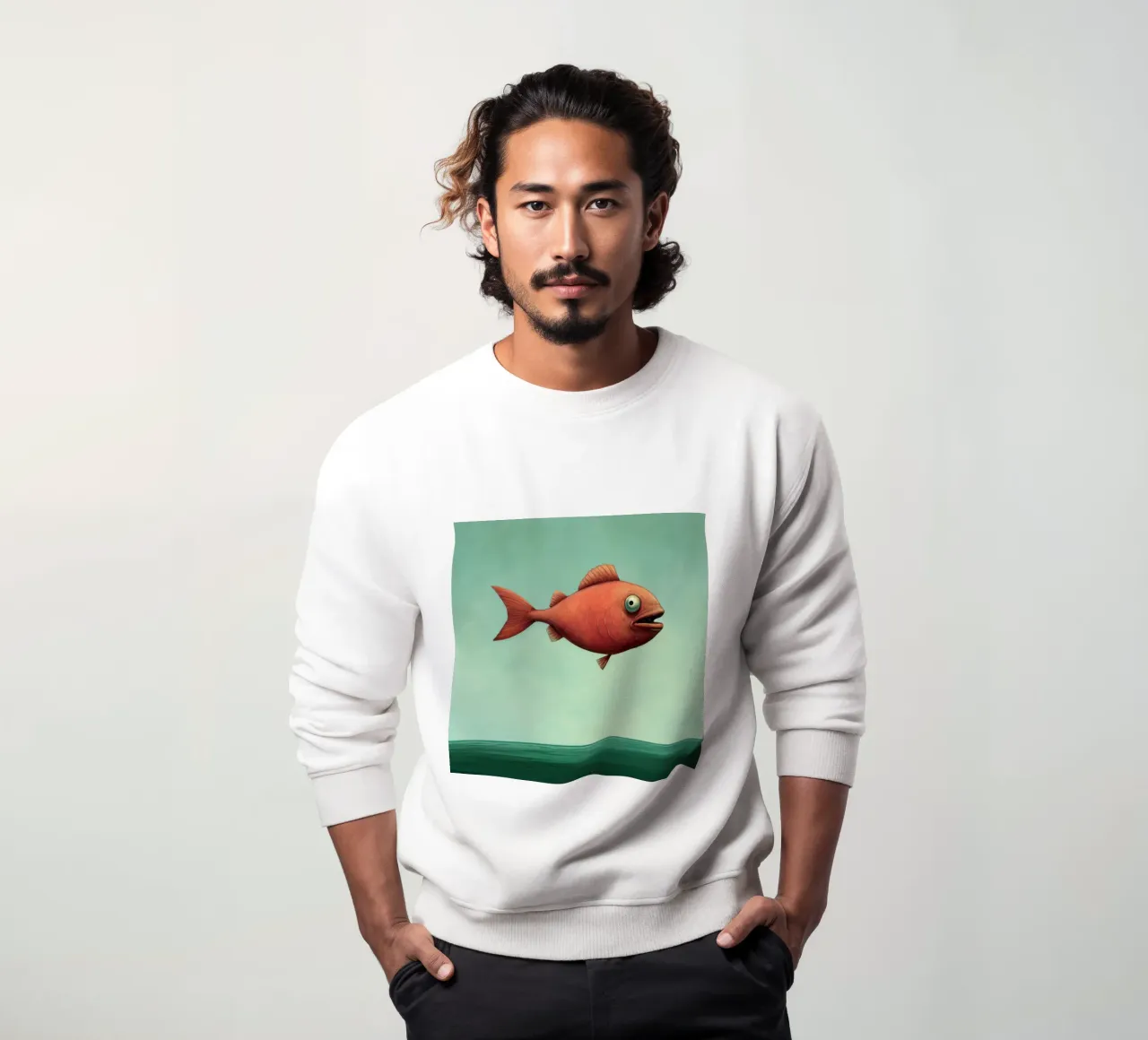 Minimal Piranha 2 felpa da Minimal Animal Art