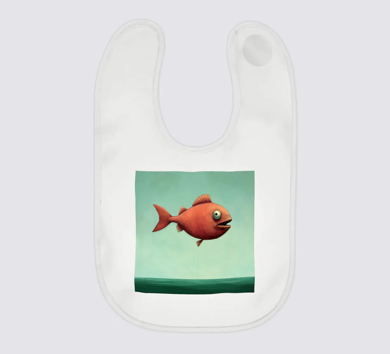 Minimal Piranha 2 bavaglino da Minimal Animal Art