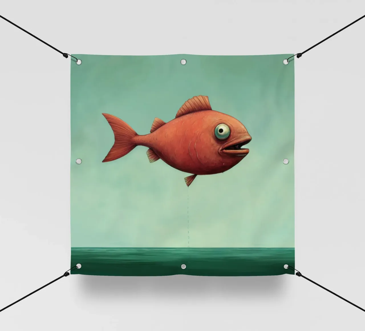 Minimal Piranha 2 telo in pvc da Minimal Animal Art