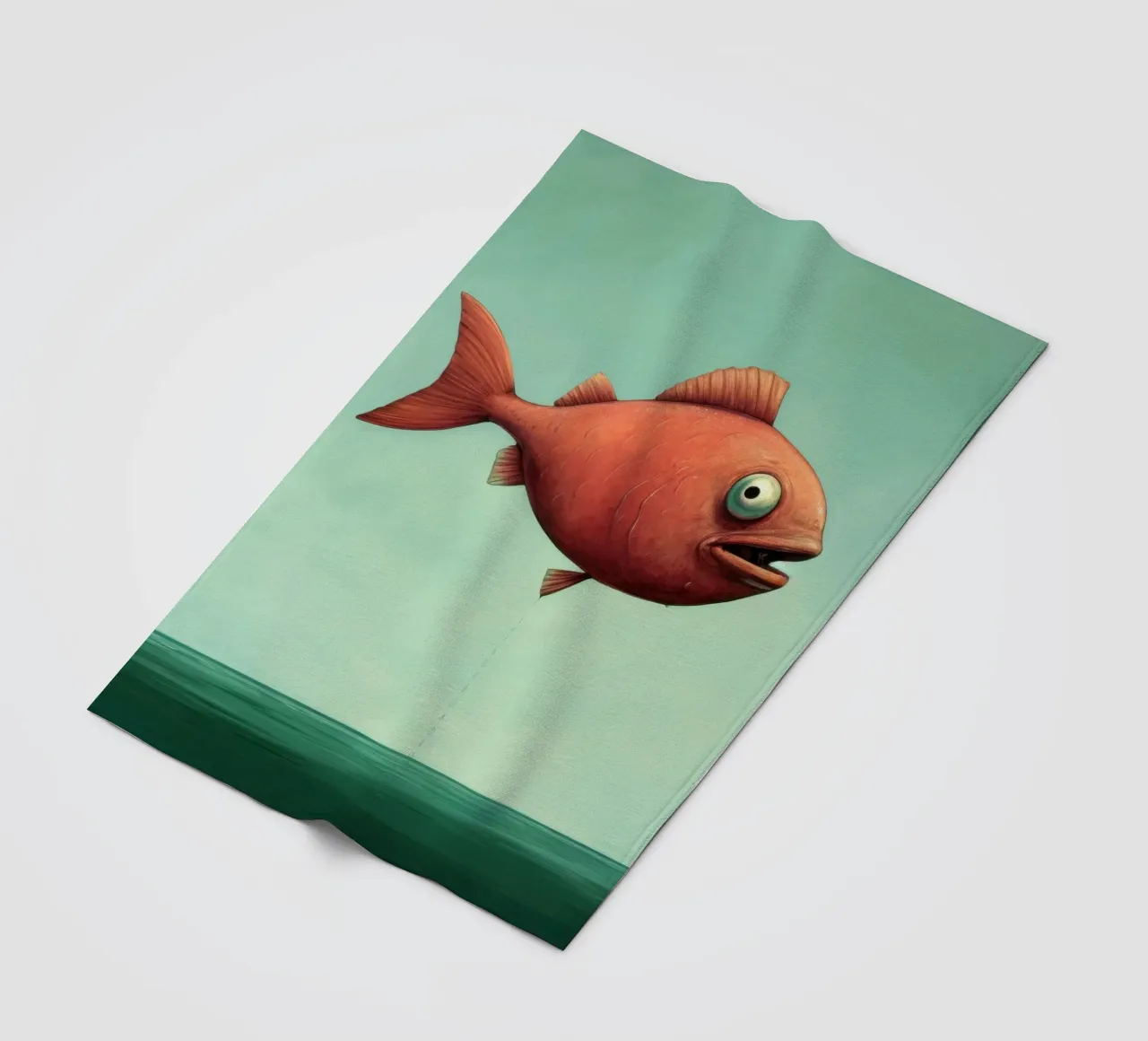 Minimal Piranha 2 coperta in pile da Minimal Animal Art
