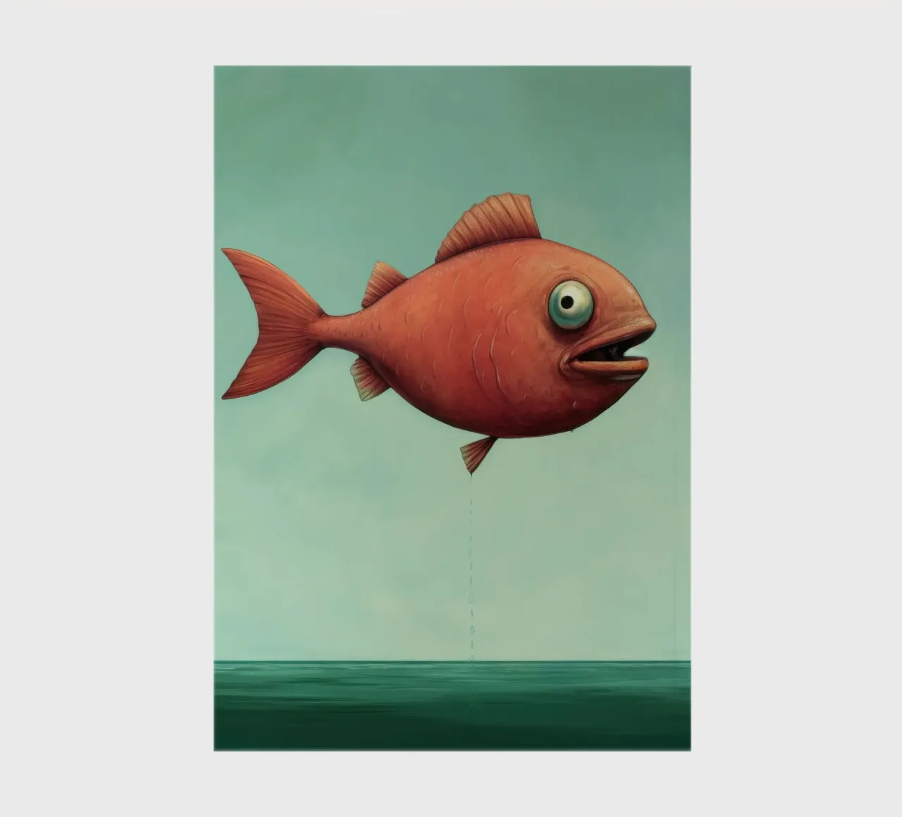 Minimal Piranha 2 notebook by Minimal Animal Art