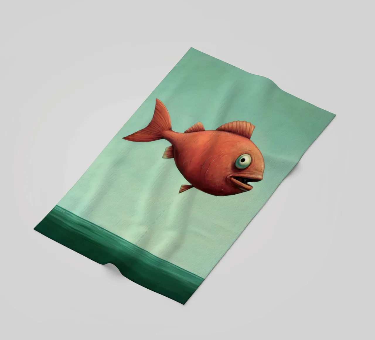 Minimal Piranha 2 telo mare da Minimal Animal Art