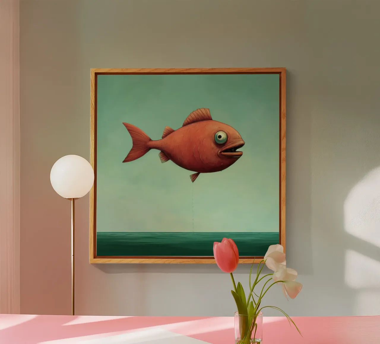 Minimal Piranha 2 plexiglass da Minimal Animal Art