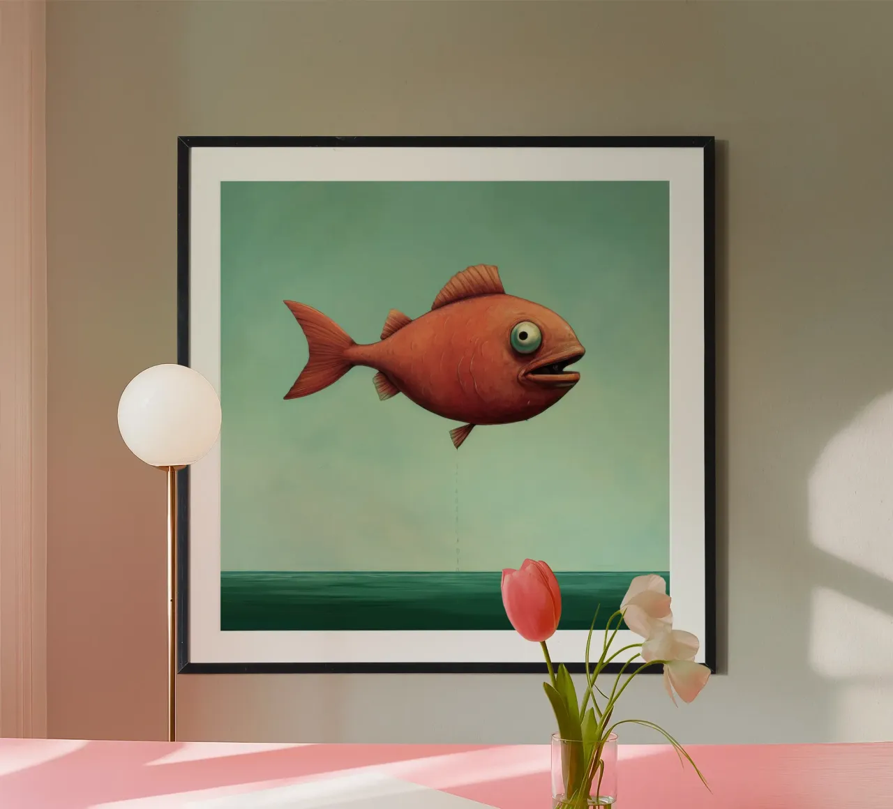 Piranha 2 minimal poster de Minimal Animal Art