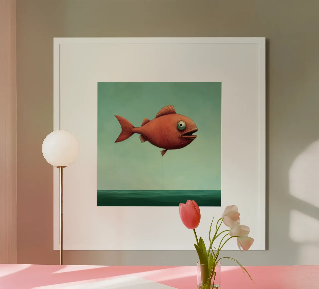 Piranha 2 minimal poster de Minimal Animal Art