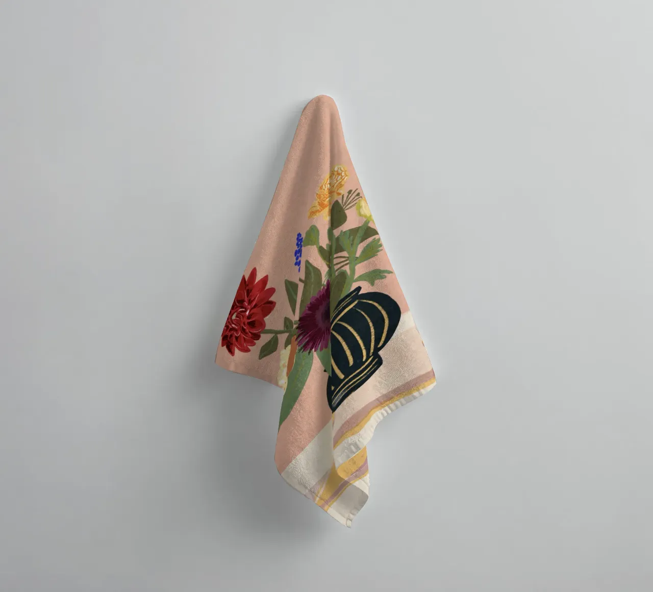Bouquet of flowers towel by GigiRosado