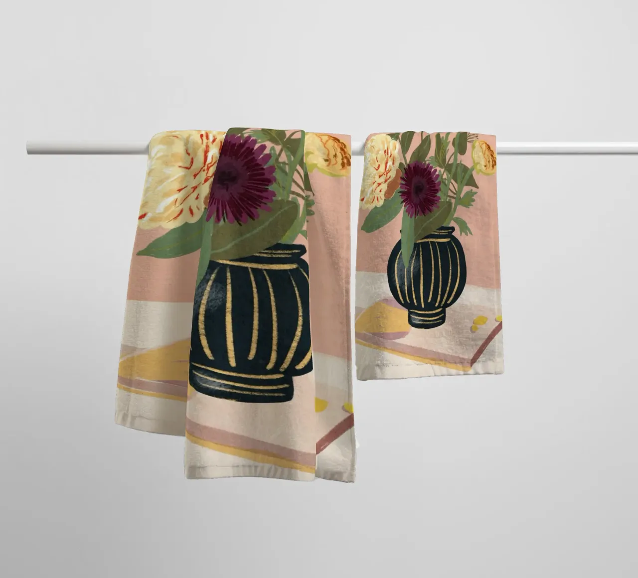 Bouquet of flowers towel by GigiRosado