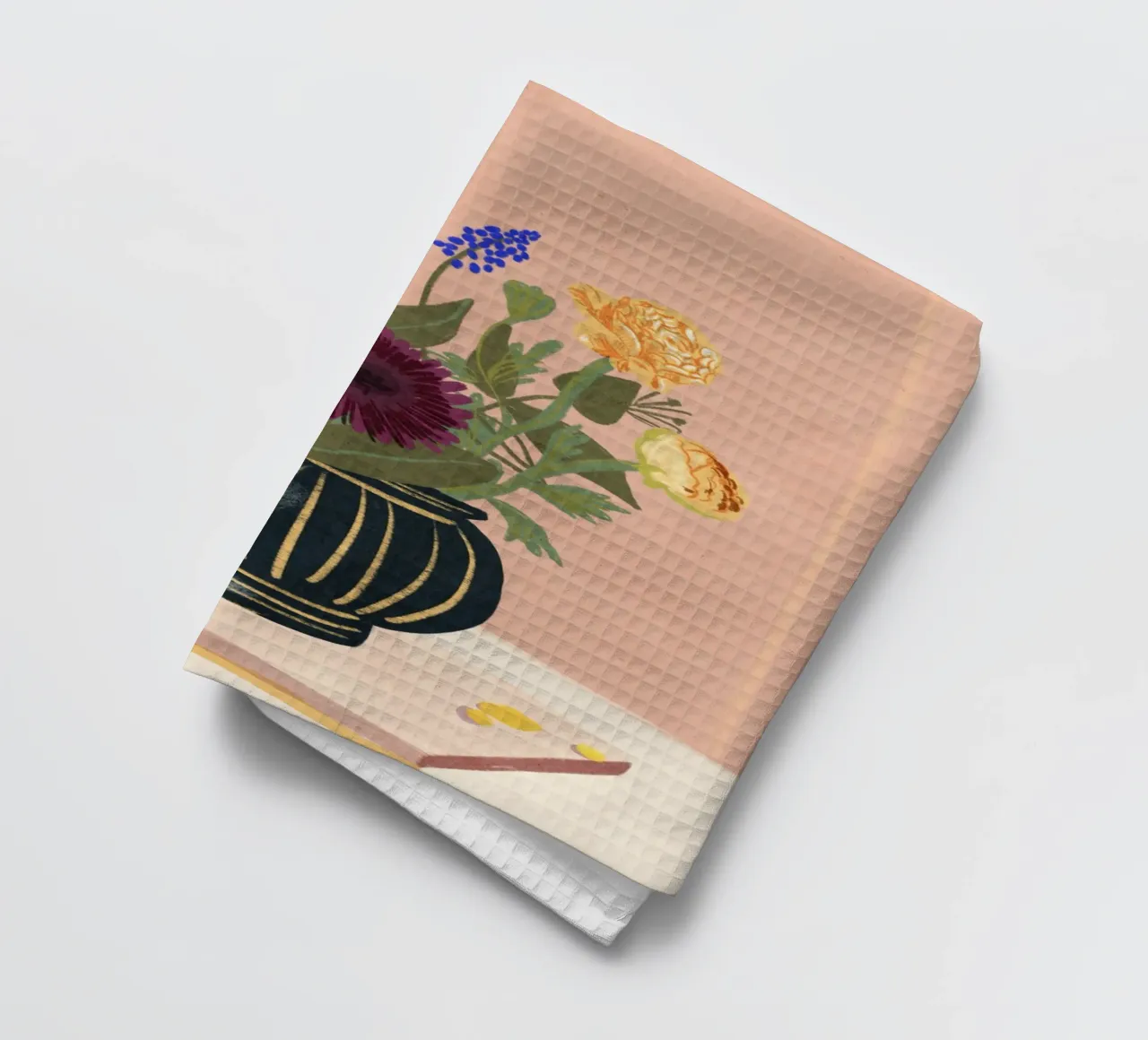 Bouquet of flowers tea towel by GigiRosado