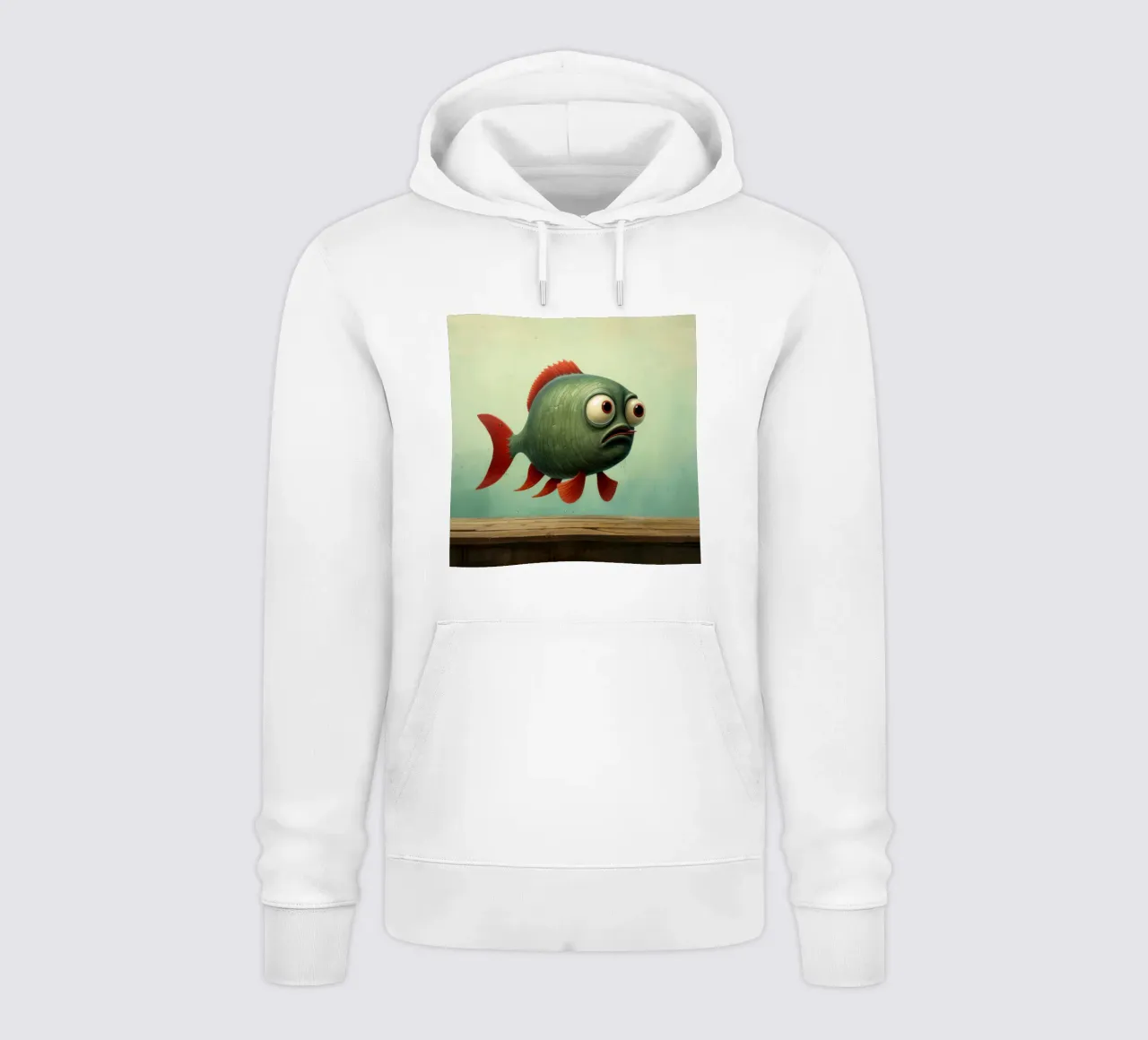 Piranha minimo 3 felpa con cappuccio da Minimal Animal Art