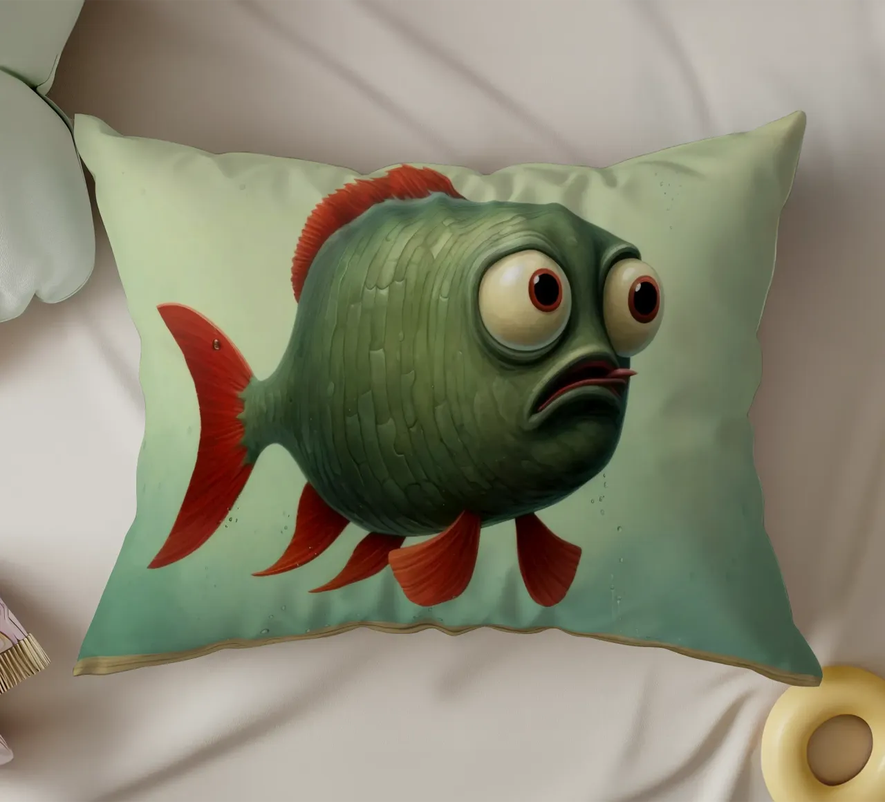 Piranha minimo 3 cuscino da Minimal Animal Art