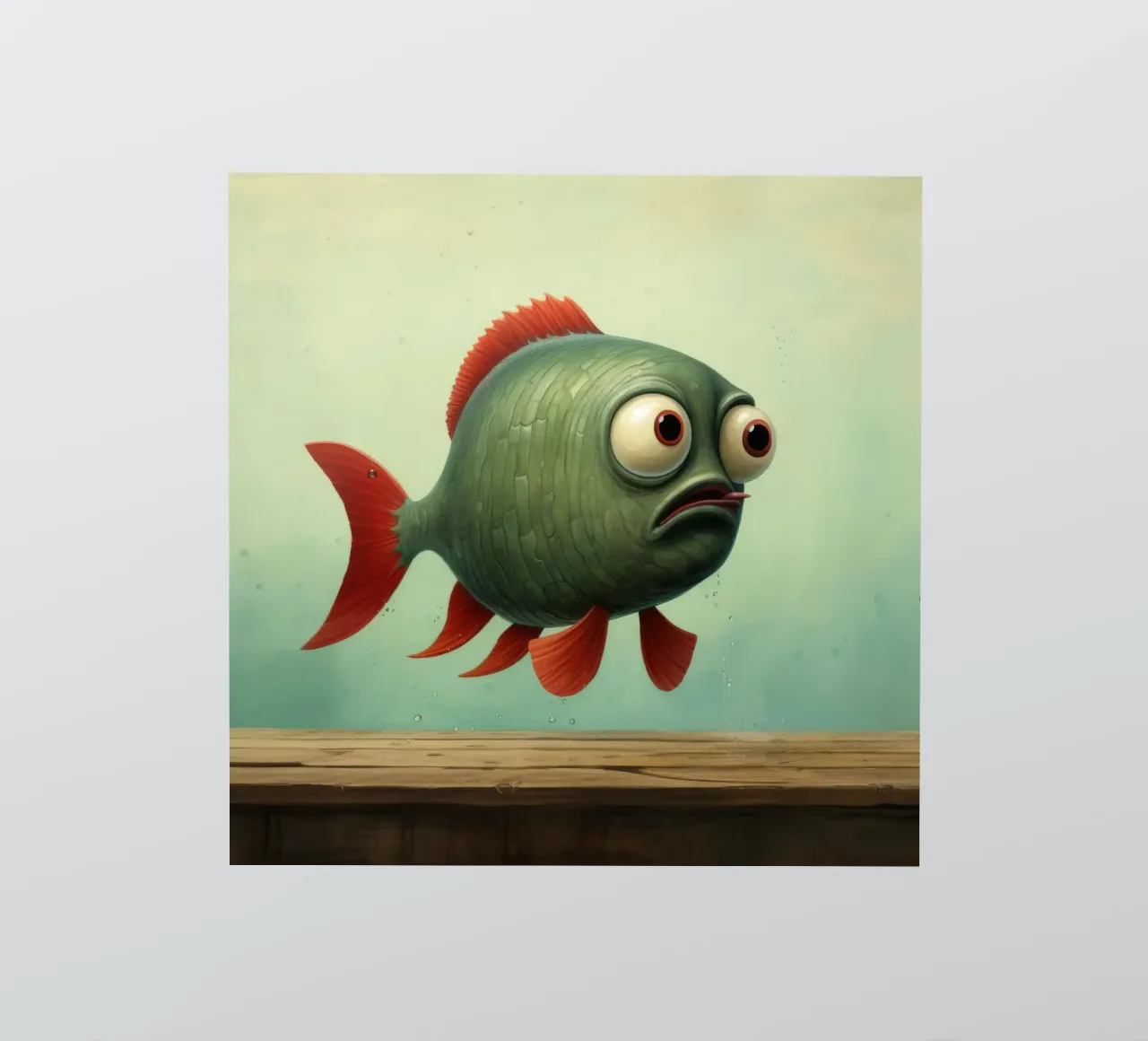 Piranha minimo 3 adesivo da Minimal Animal Art