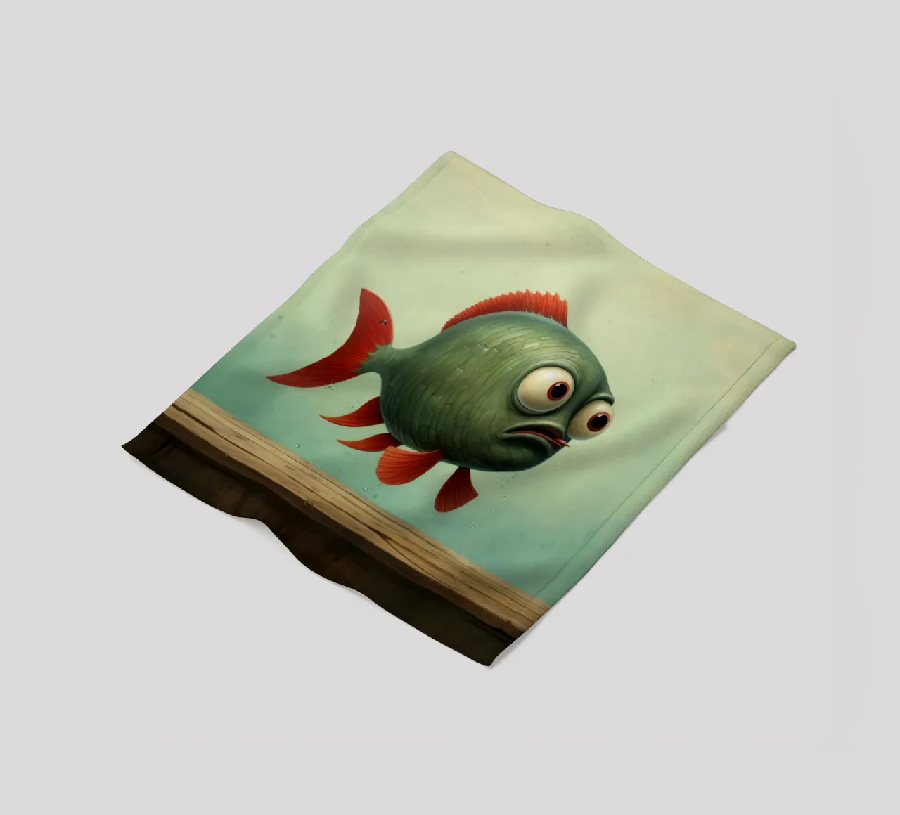 Piranha minimo 3 coperta in pile da Minimal Animal Art