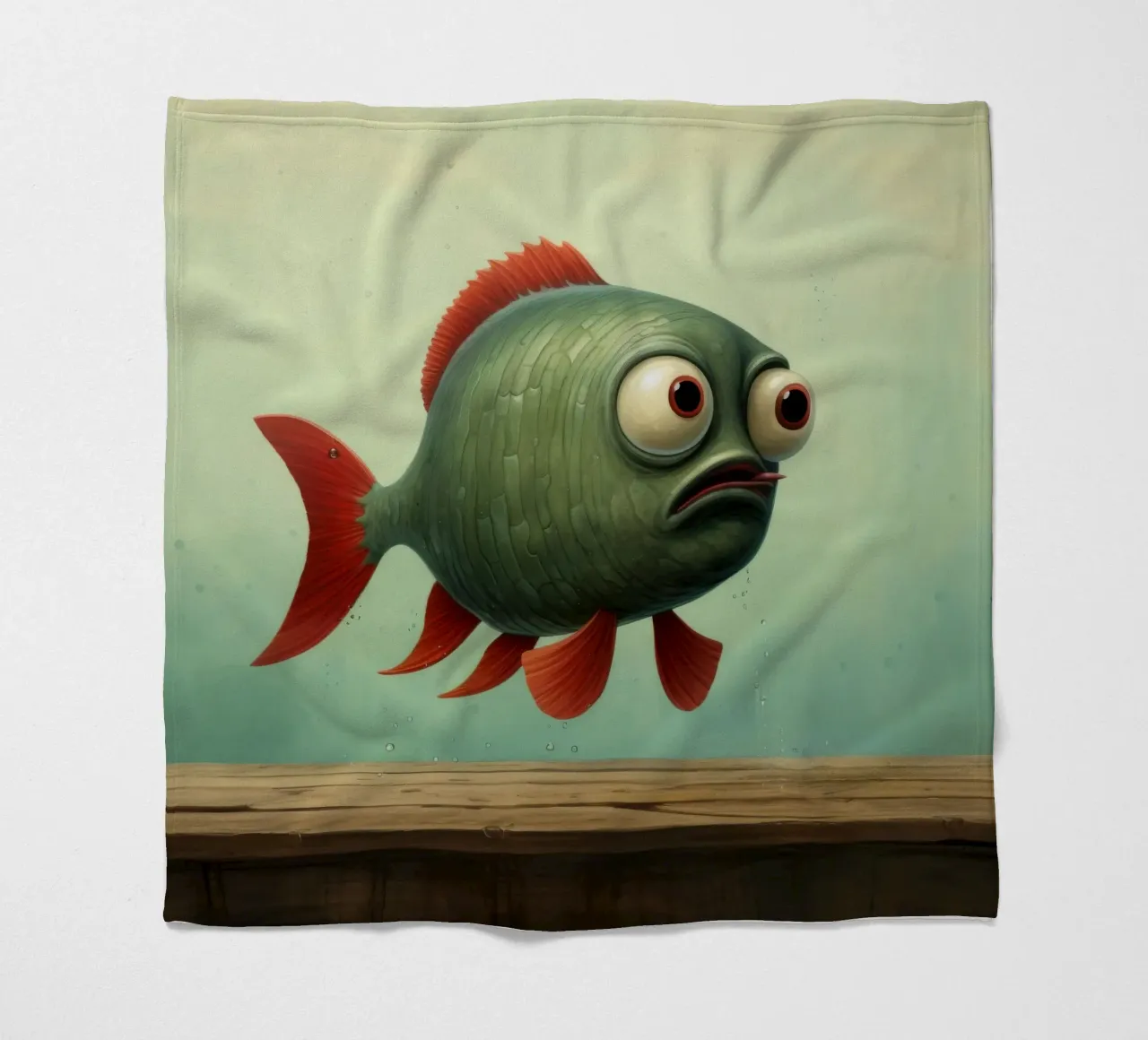 Piranha minimo 3 coperta in pile da Minimal Animal Art