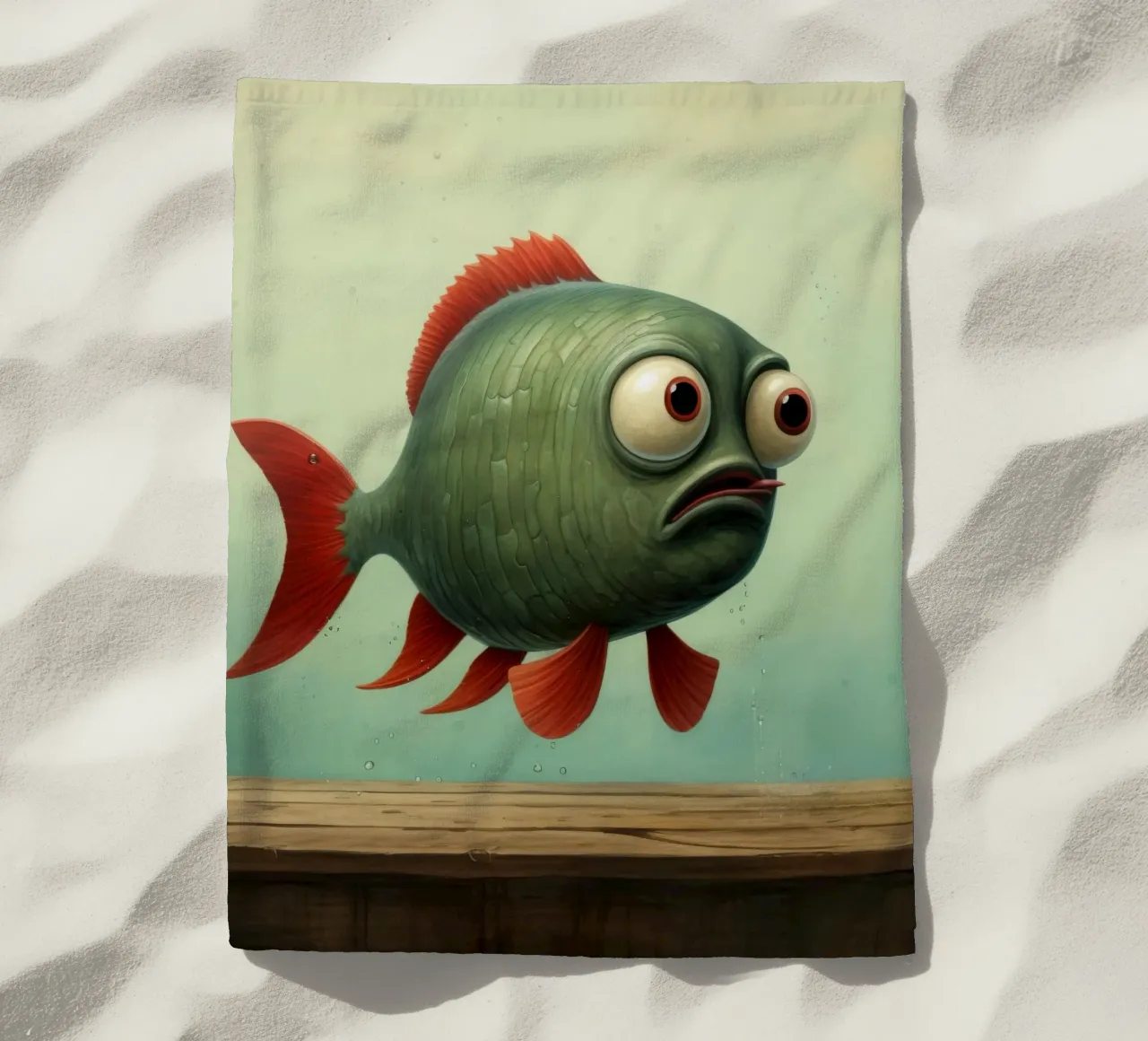 Piranha minimo 3 telo mare da Minimal Animal Art