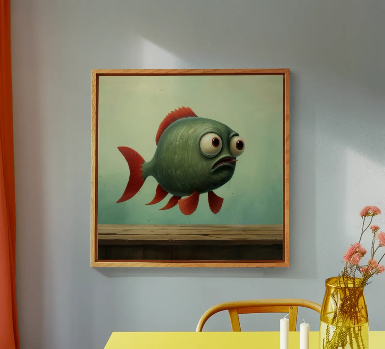 Piranha minimo 3 plexiglass da Minimal Animal Art