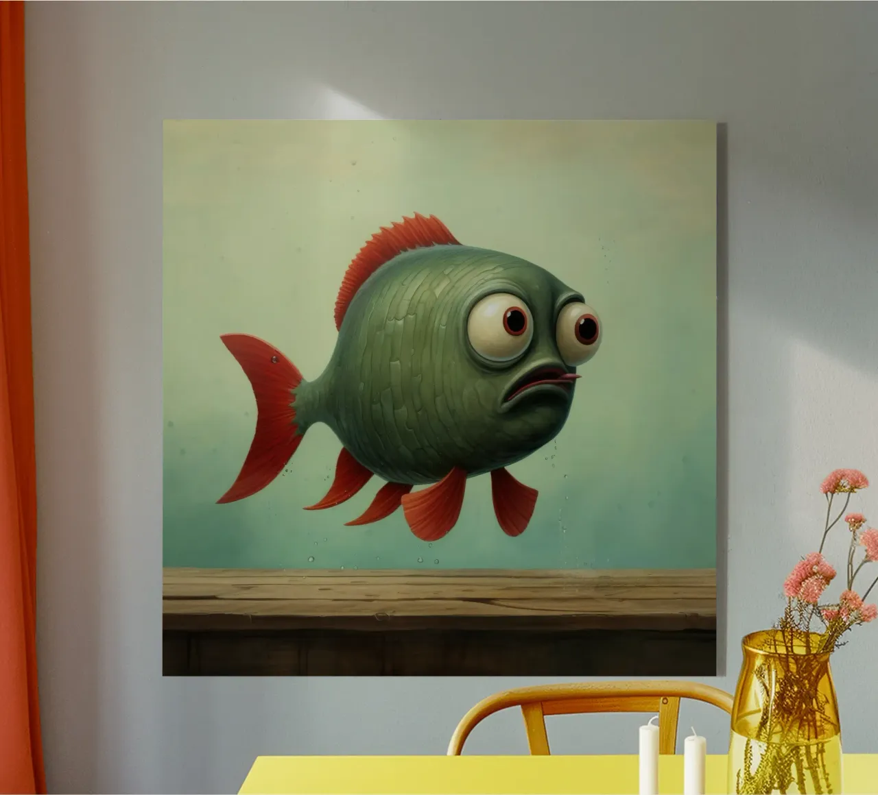 Piranha minimo 3 plexiglass da Minimal Animal Art