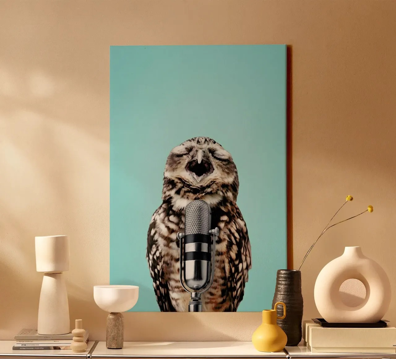 Owl Mic tela da Jonas Loose