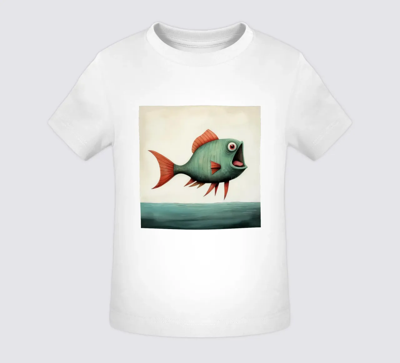 Piranha minimo 4 maglietta neonato da Minimal Animal Art