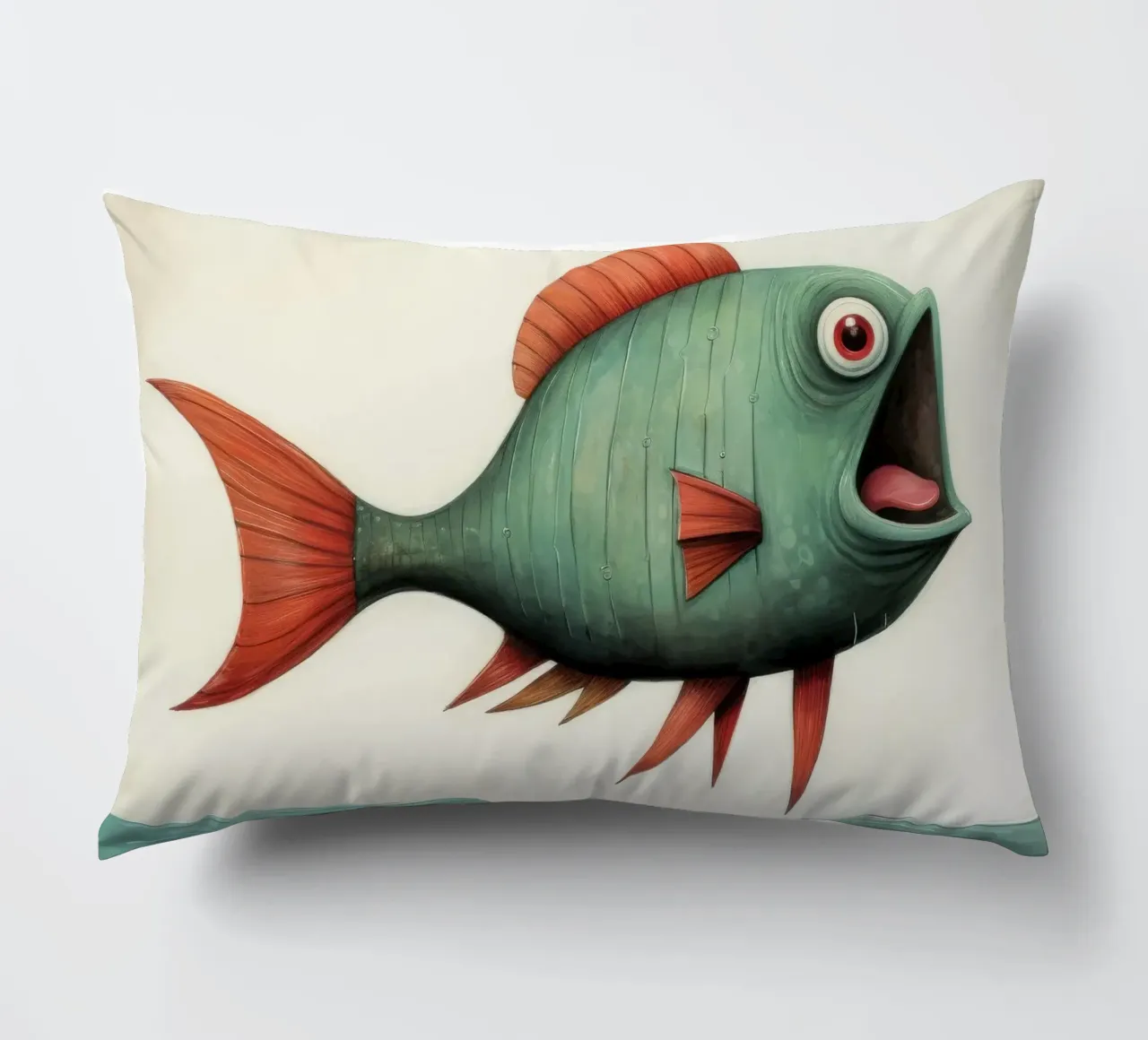 Piranha minimo 4 cuscino da Minimal Animal Art