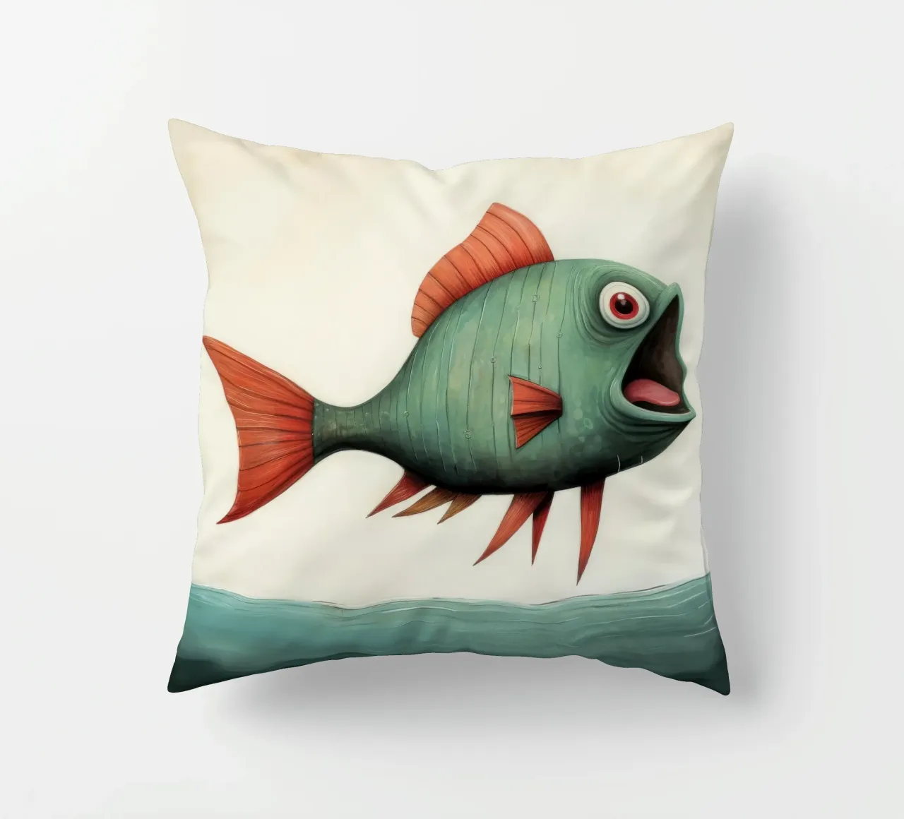 Piranha minimo 4 cuscino da Minimal Animal Art