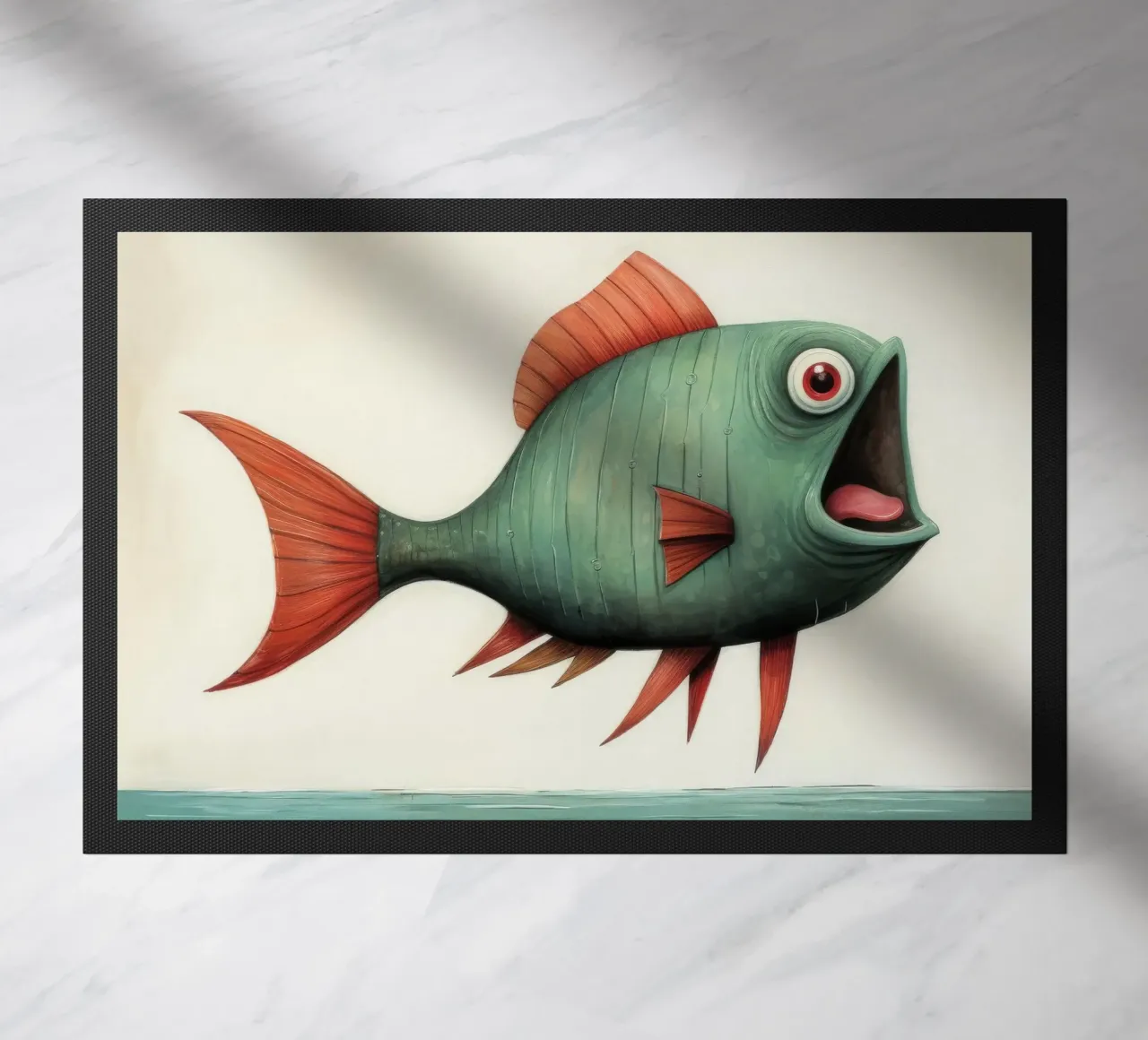 Piranha minimo 4 zerbino da Minimal Animal Art