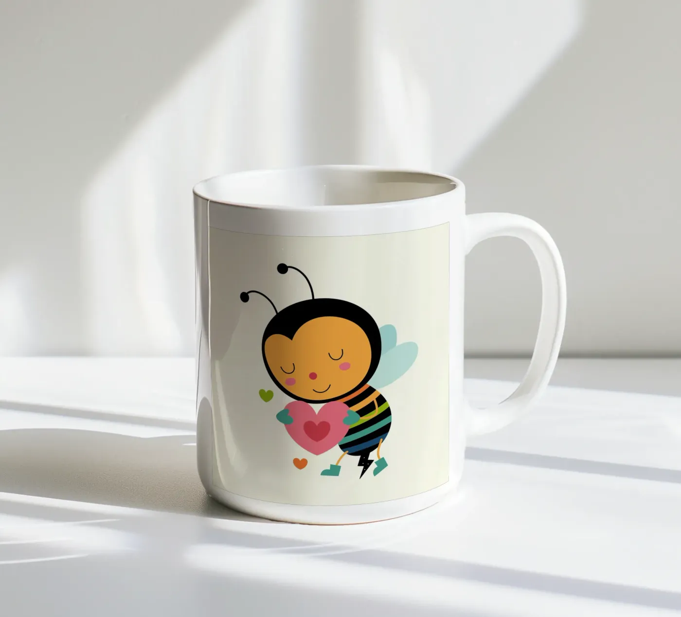 Bee Mine ceramic mug by Andy Westface