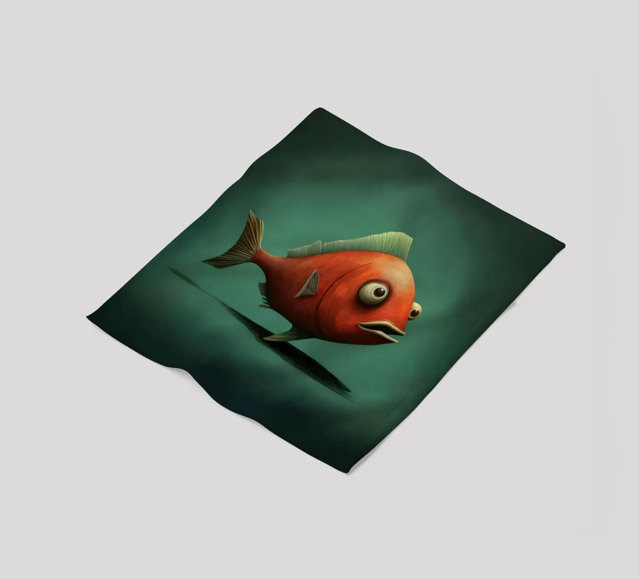 Piranha minimo 1 coperta in pile da Minimal Animal Art