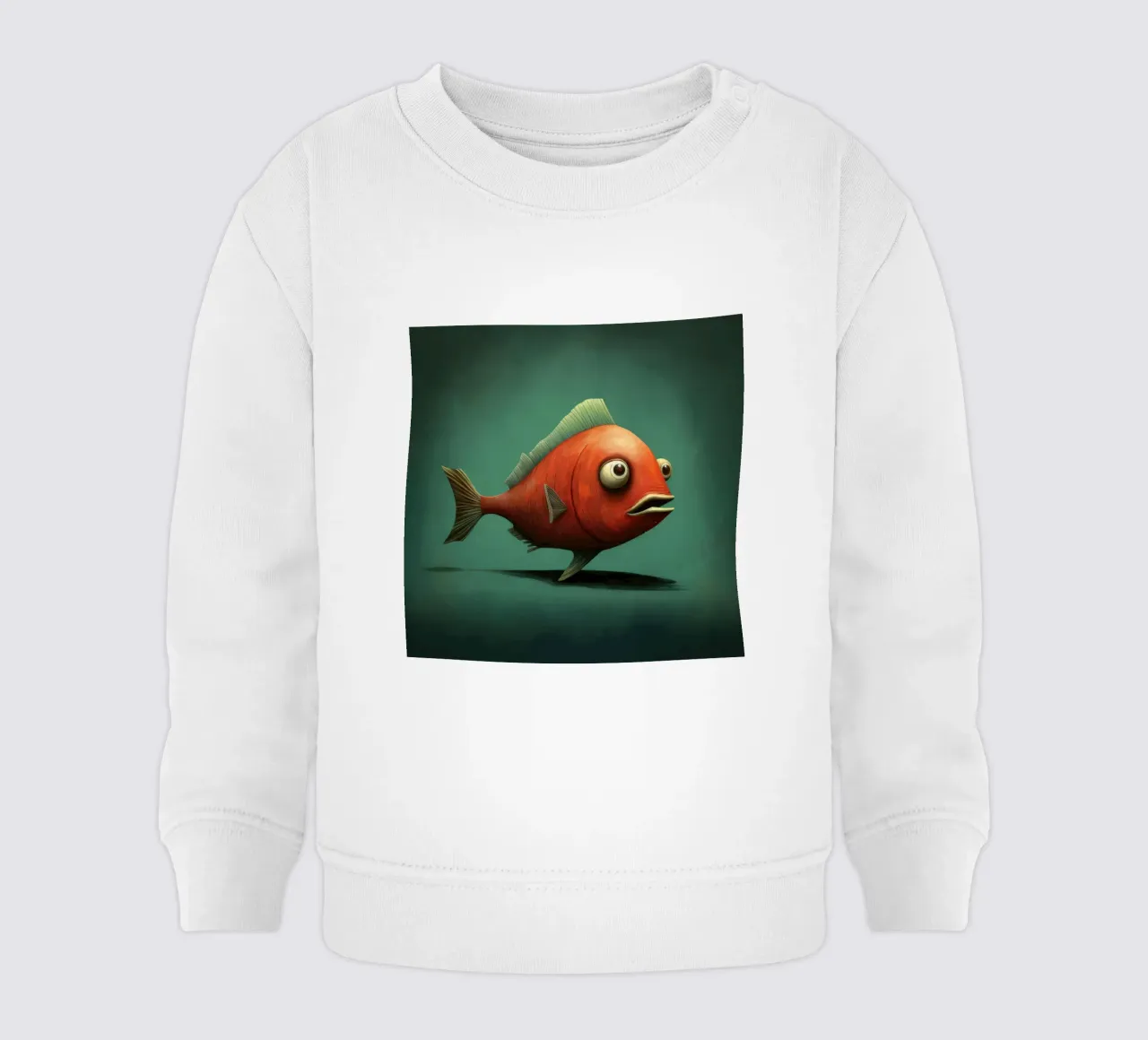 Piranha minimo 1 felpa neonato da Minimal Animal Art