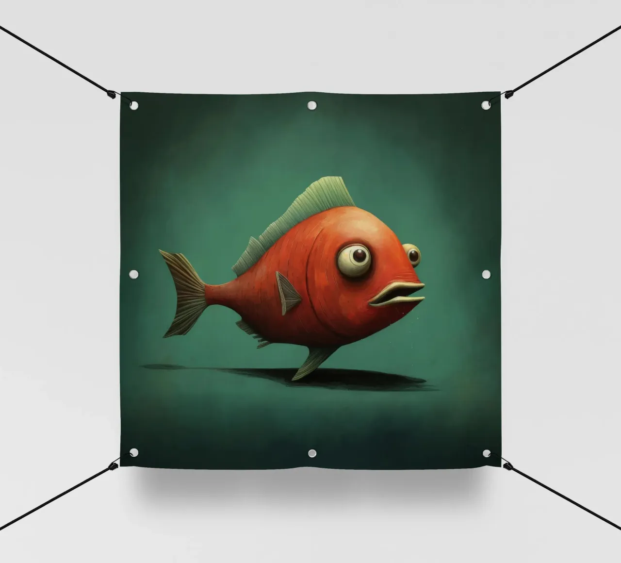 Piranha minimo 1 telo in pvc da Minimal Animal Art