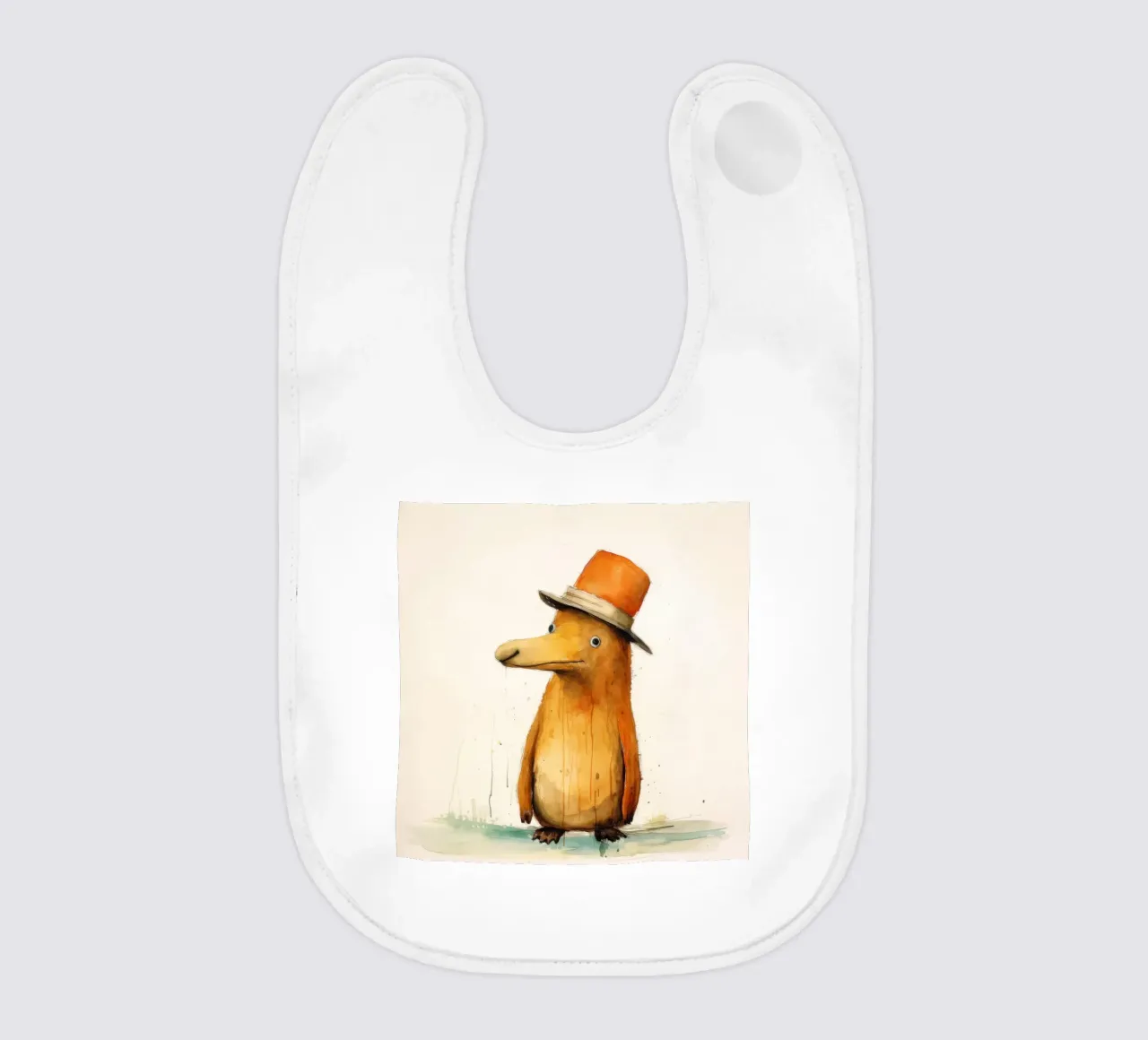 Ornitorinco minimo 2 bavaglino da Minimal Animal Art