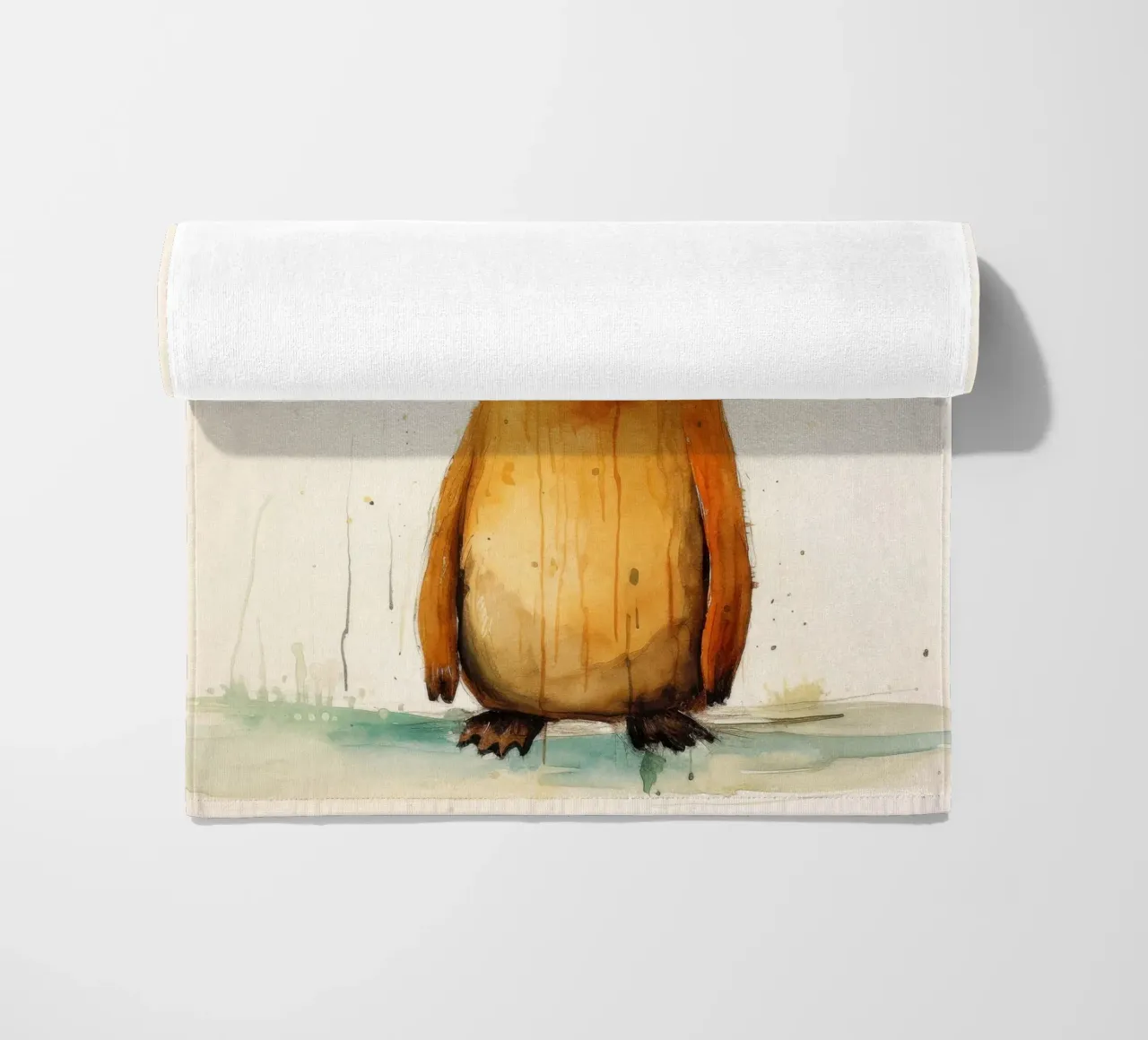 Ornitorinco minimo 2 telo mare da Minimal Animal Art