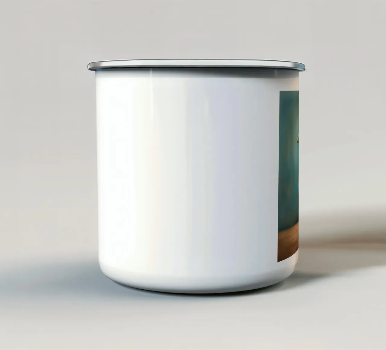 Ornitorinco minimo 3 tazza in smalto da Minimal Animal Art