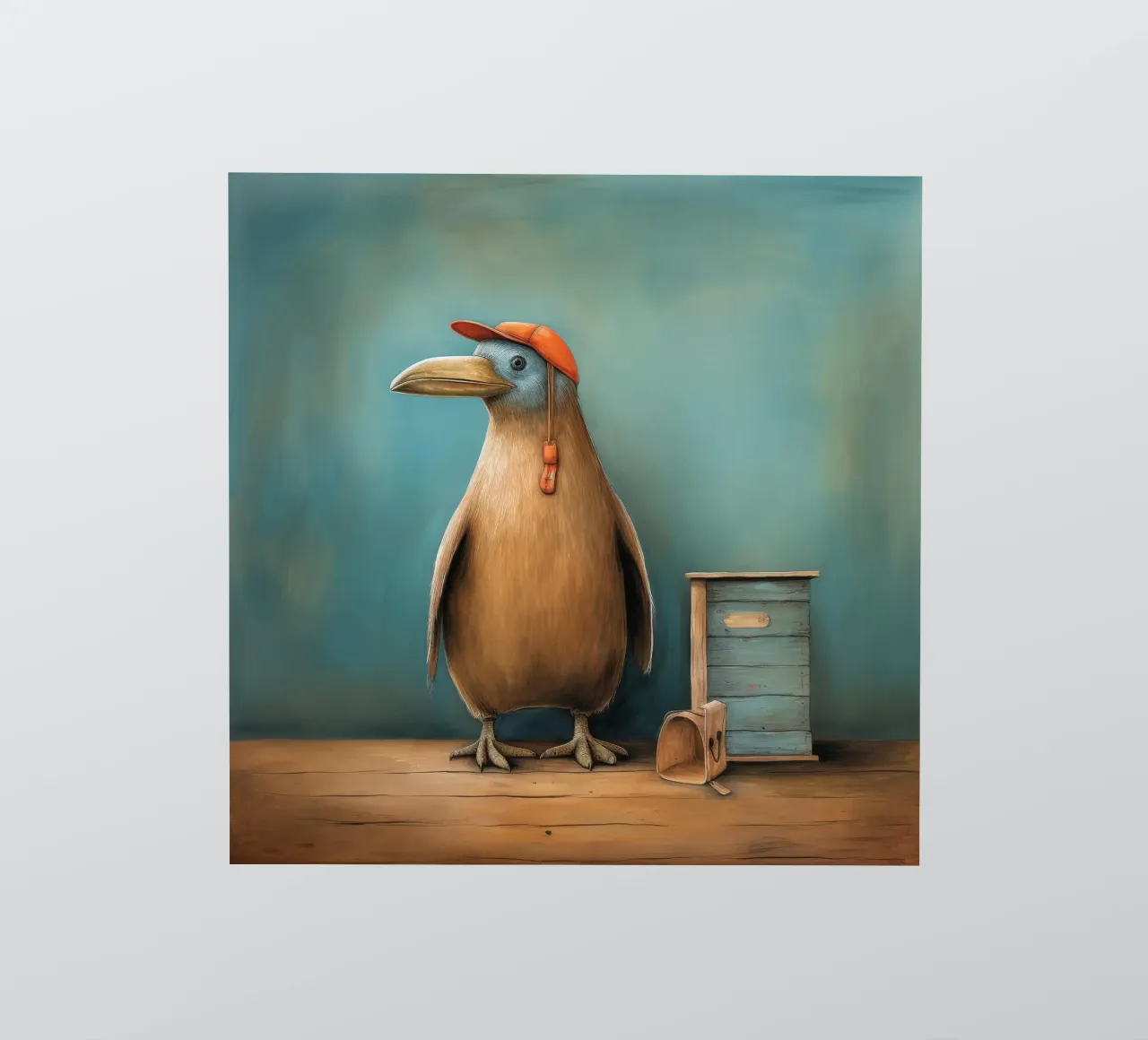 Minimal Platypus 3 sticker by Minimal Animal Art