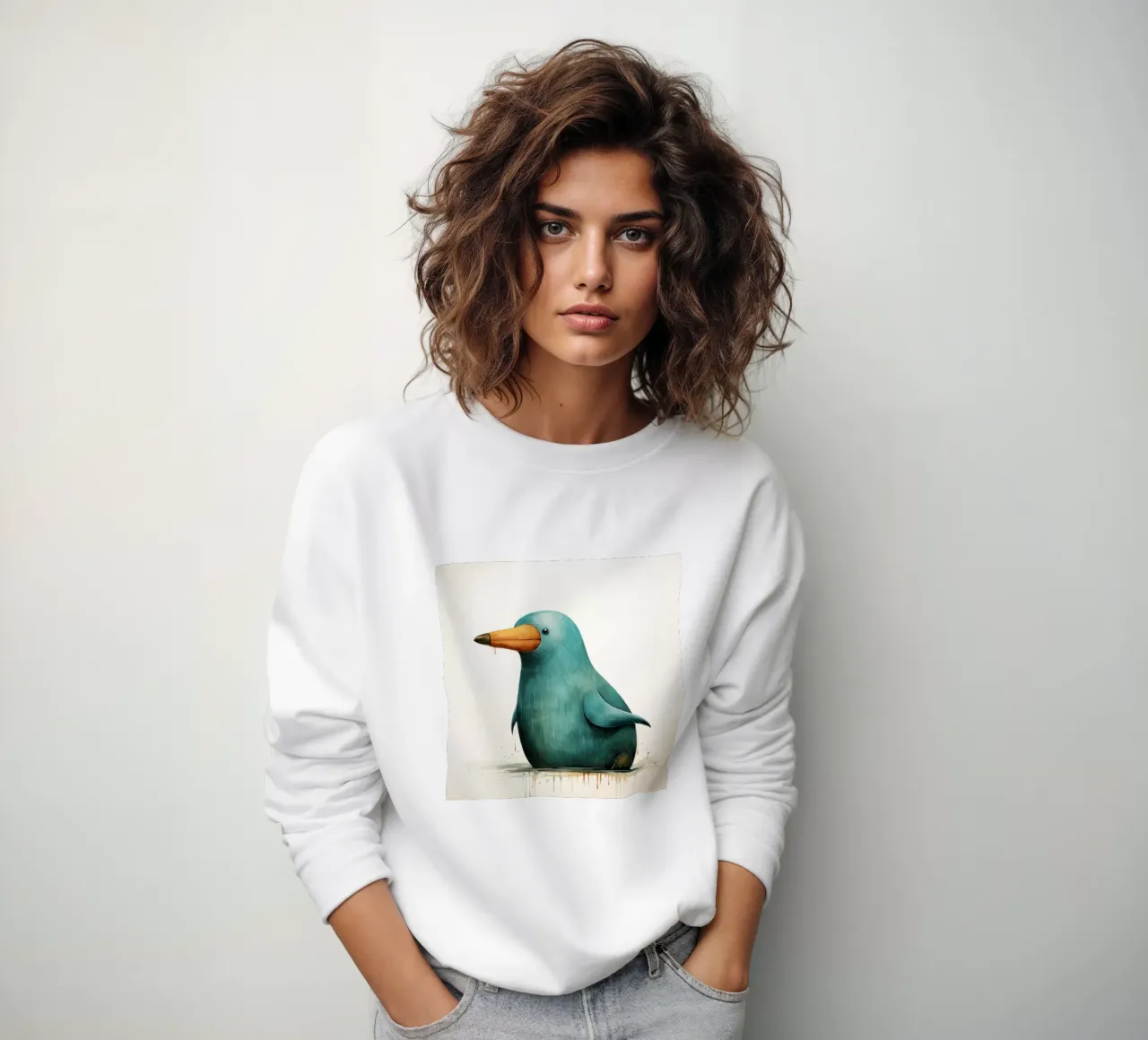 Ornitorinco minimo 1 felpa da Minimal Animal Art